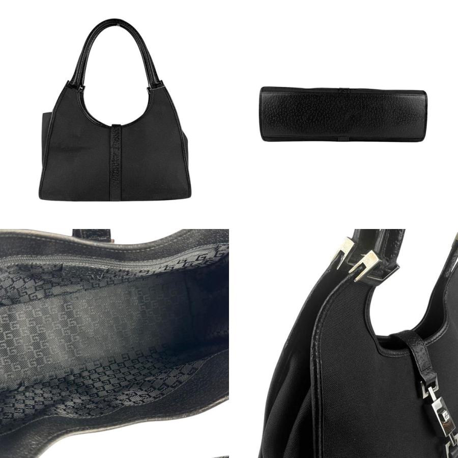 GUCCI（グッチ） ハンドバッグ キャンバス/レザー ブラック : ブランド