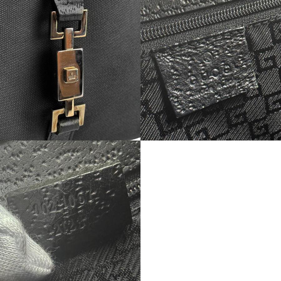 GUCCI（グッチ） ハンドバッグ キャンバス/レザー ブラック : ブランド