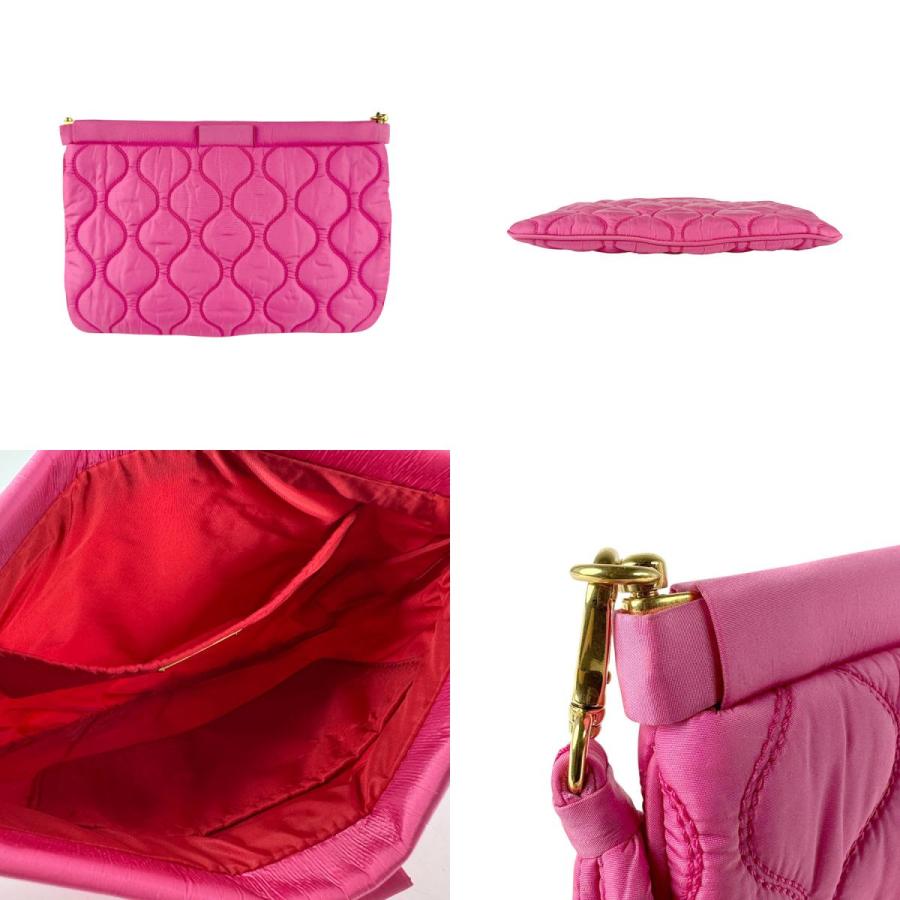 Miu Miu ピンク クラッチバッグ miu miu（ミュウミュウ） クラッチバッグ ナイロン ピンク : ブランド
