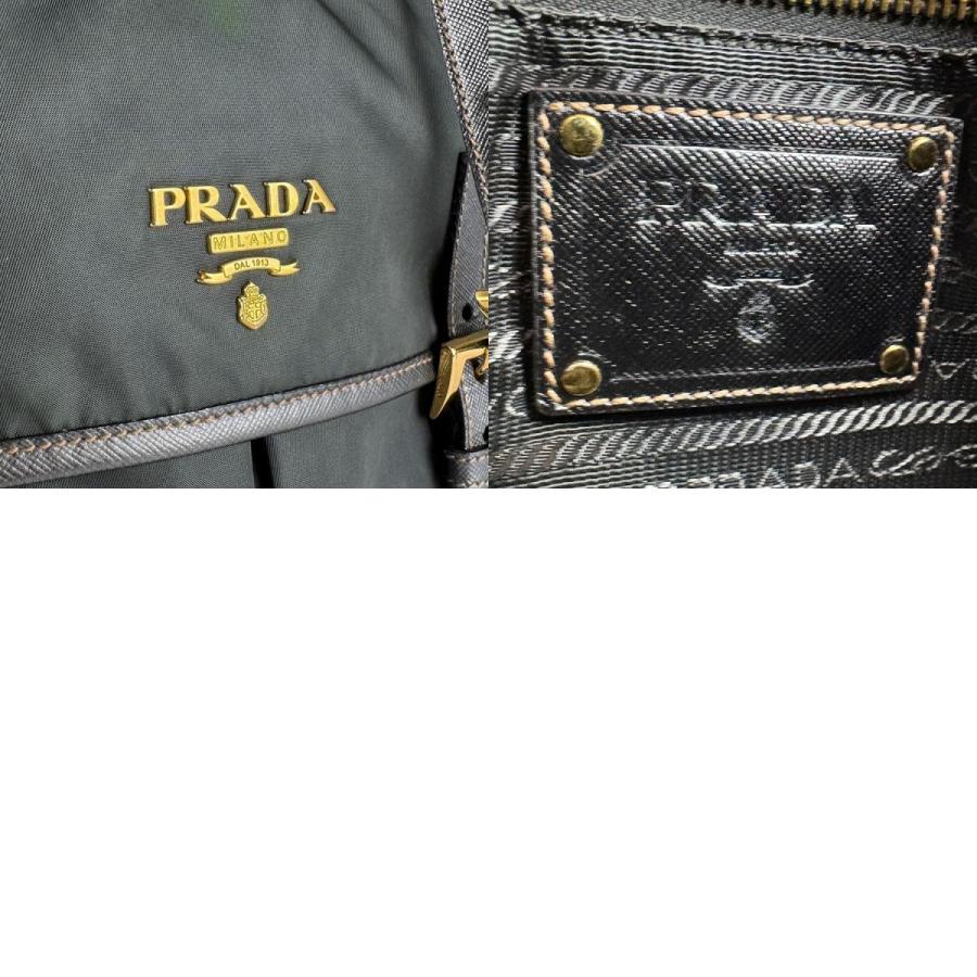 PRADA プラダ ショルダーバッグ ナイロン グリーン系グレー PRADA プラダ ショルダーバッグ ナイロン グリーン系グレー
