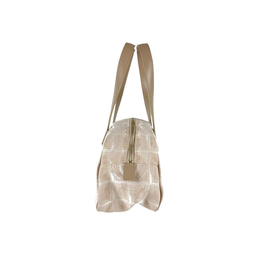 CHANEL シャネル ハンドバッグ ナイロンキャンバス/レザー ベージュ