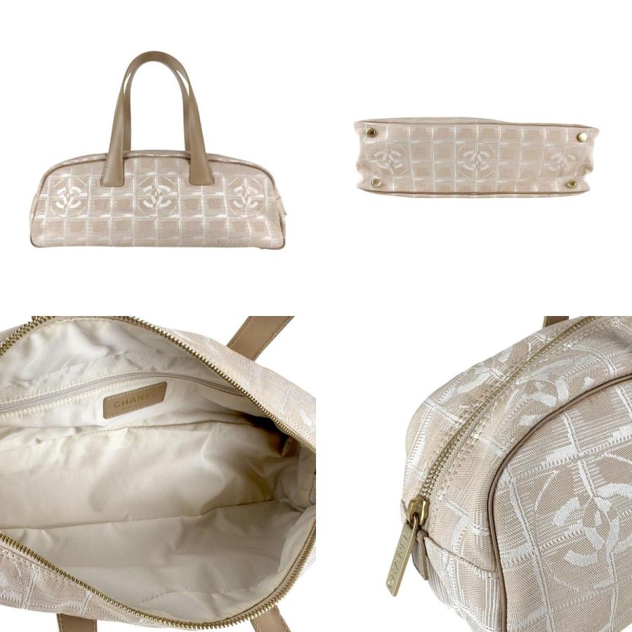 CHANEL シャネル ハンドバッグ ナイロンキャンバス/レザー ベージュ