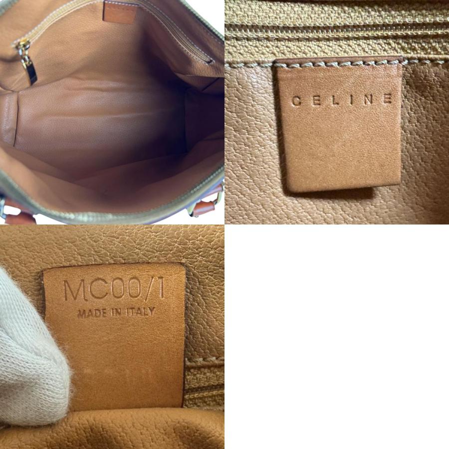 CELINE（セリーヌ） ハンドバッグ マカダム PVC/レザー ブラウン