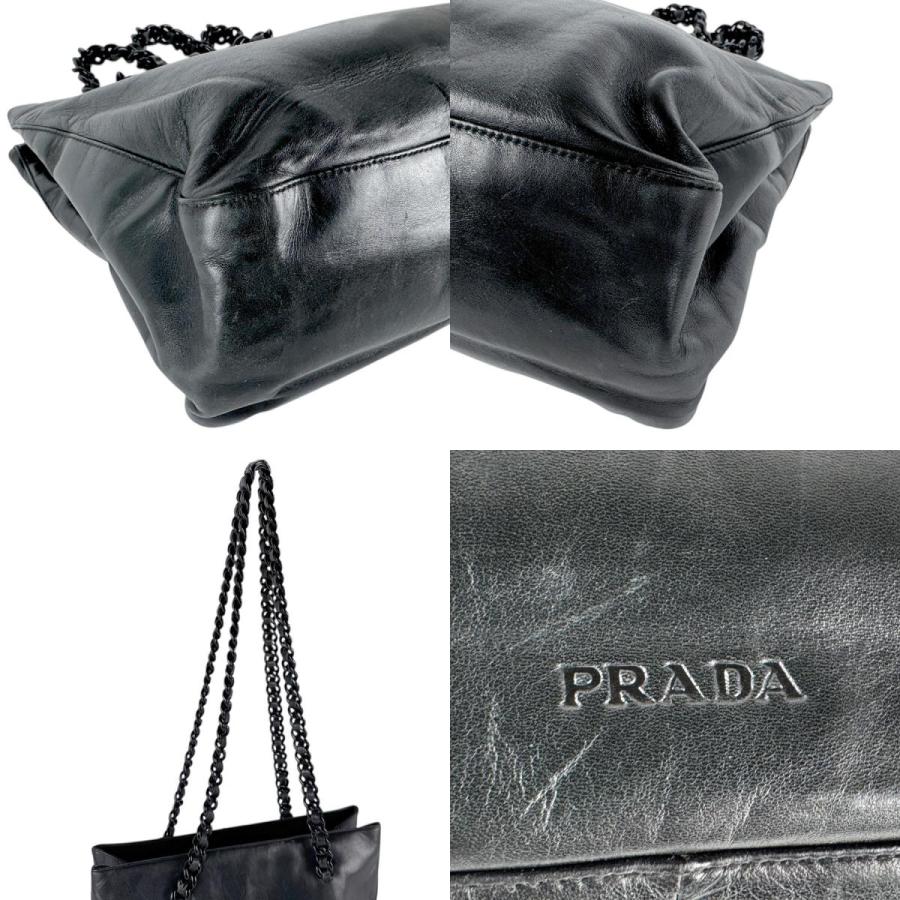PRADA（プラダ） ショルダーバッグ レザー/プラスチック ブラック
