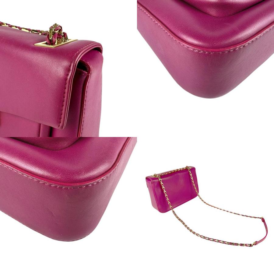 FENDI（フェンディ） ショルダーバッグ レザー マゼンタ : ブランド