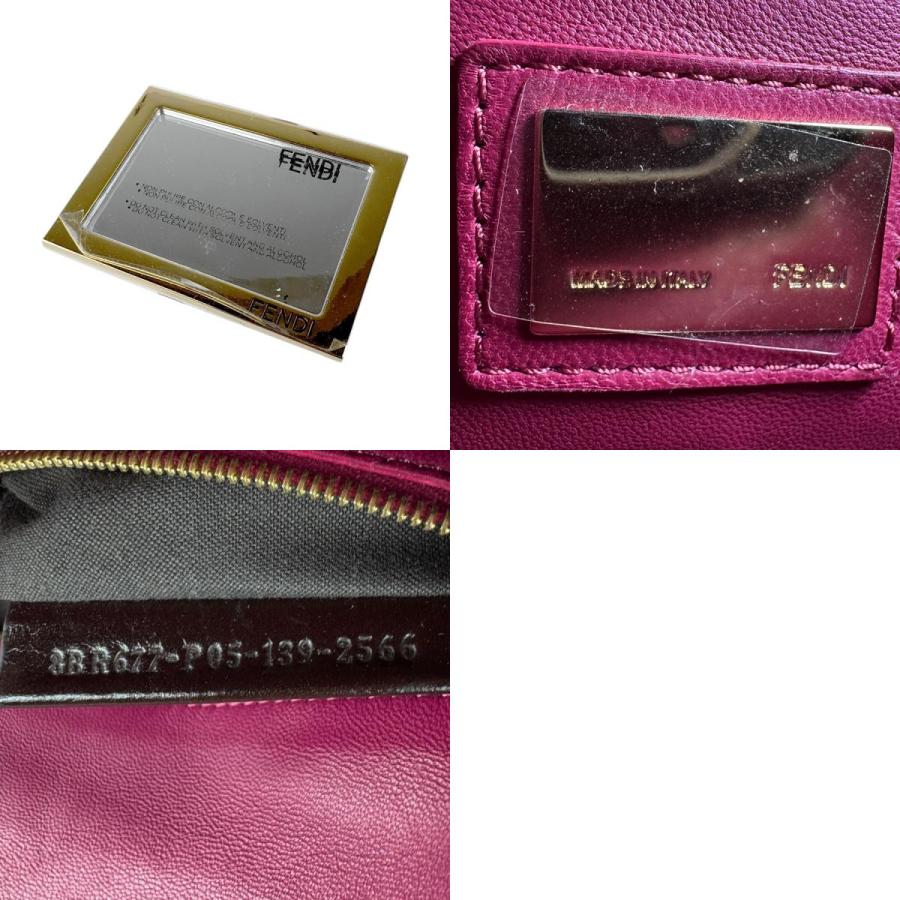 FENDI（フェンディ） ショルダーバッグ レザー マゼンタ : ブランド