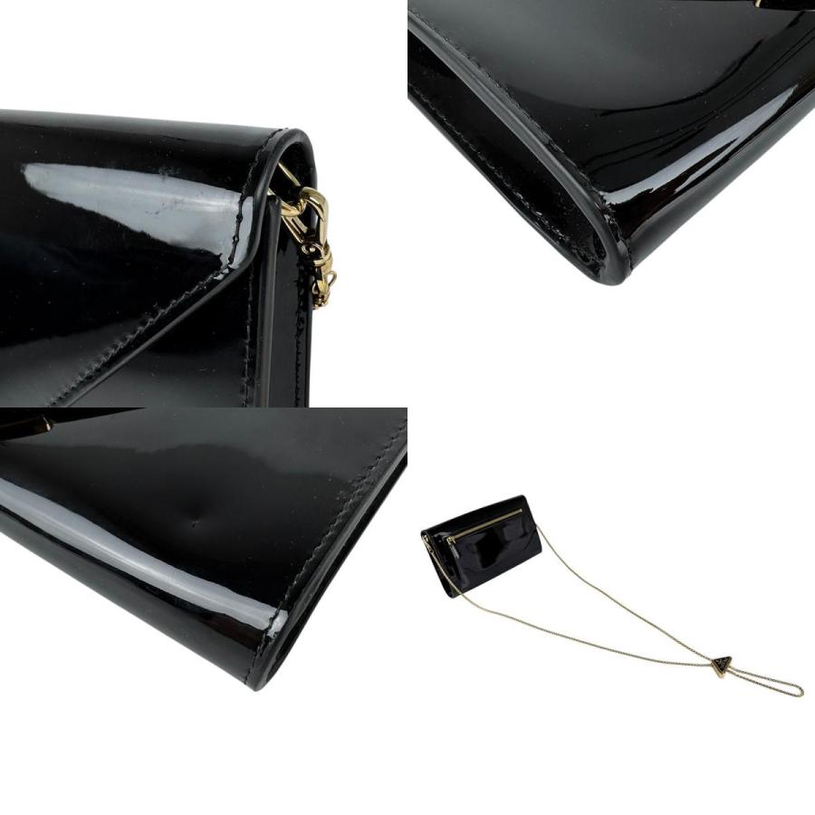 プラダ PRADA ショルダーバッグ パテントレザー ブラック