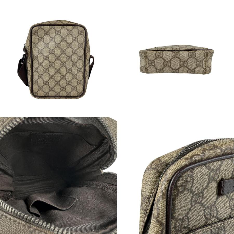 GUCCI（グッチ） ショルダーバッグ GGスプリームキャンバス ブラウン