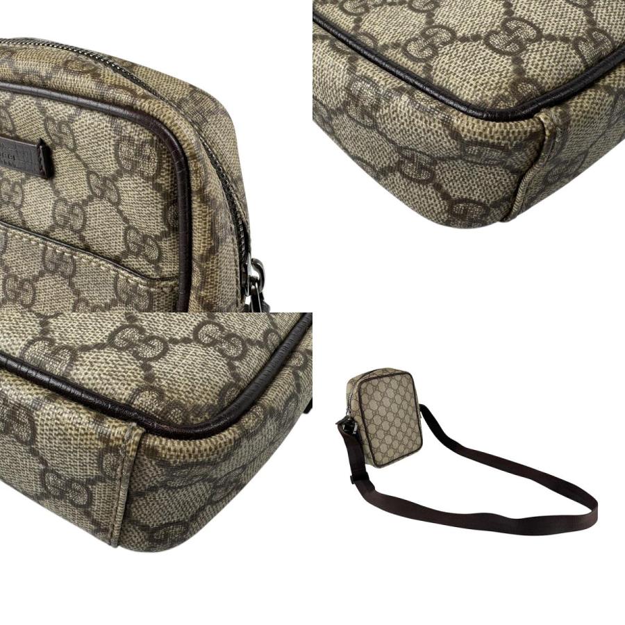 GUCCI（グッチ） ショルダーバッグ GGスプリームキャンバス ブラウン