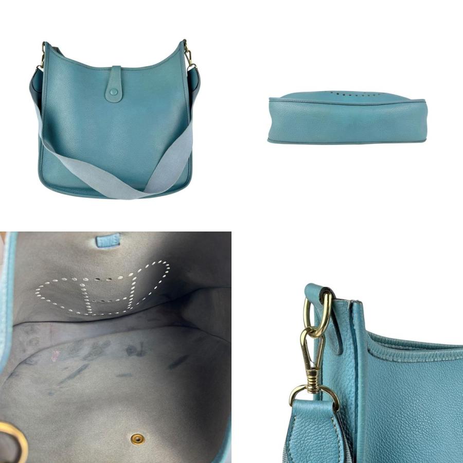 HERMES（エルメス） ショルダーバッグ エヴリン2 レザー ブルー