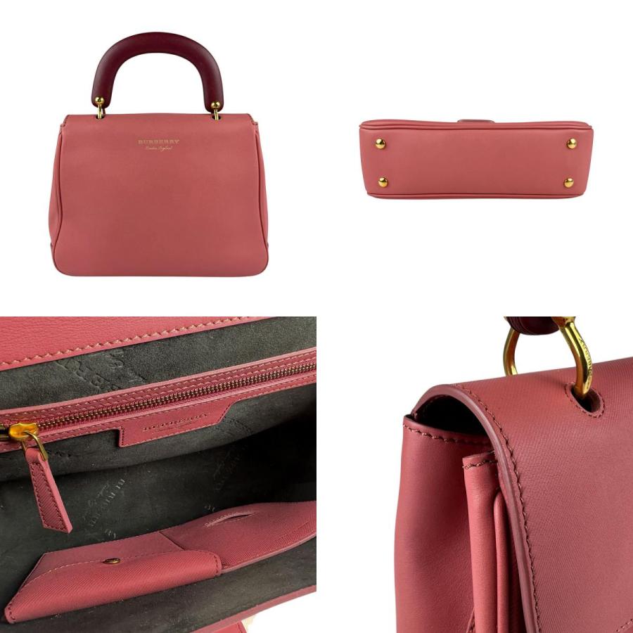 BURBERRY（バーバリー） ハンドバッグ ショルダーバッグ レザー ピンク