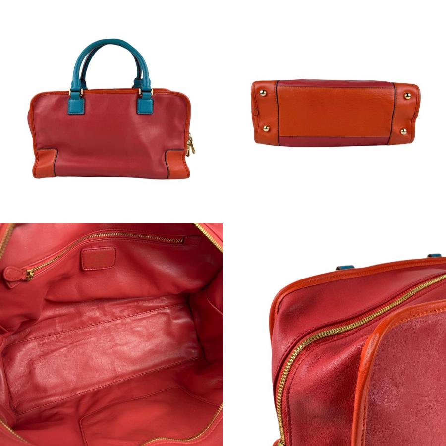 LOEWE（ロエベ） ハンドバッグ アマソナ レザー レッド/オレンジ