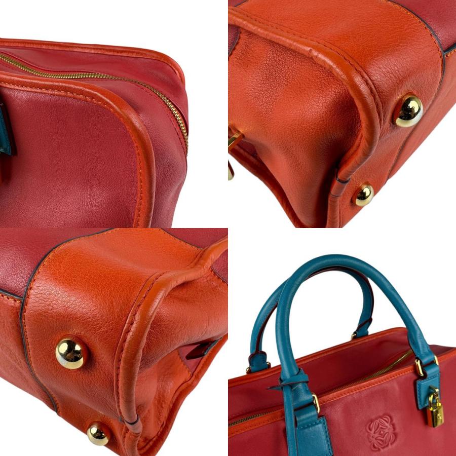 LOEWE（ロエベ） ハンドバッグ アマソナ レザー レッド/オレンジ