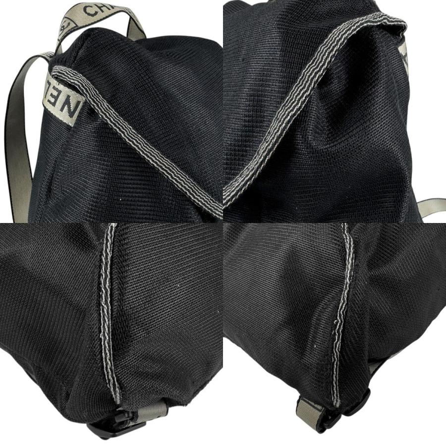 CHANEL シャネル リュック スポーツライン/メッシュ ブラック
