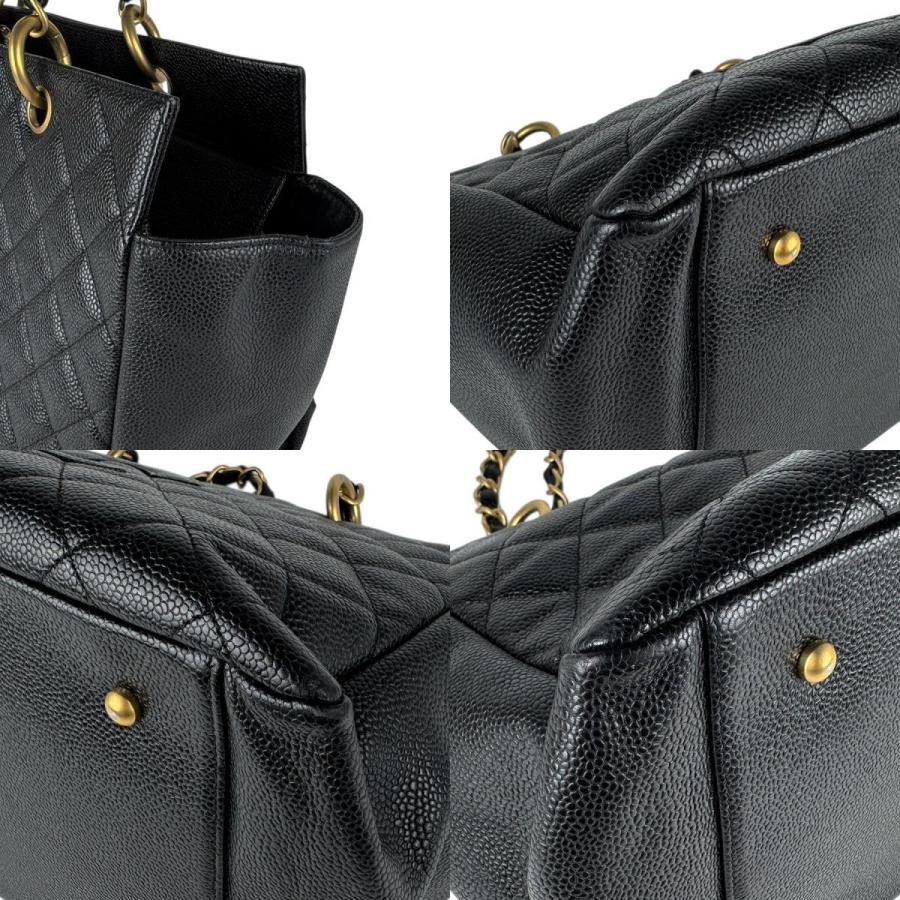 CHANEL シャネル ハンドバッグ キャビアスキンレザー ブラック