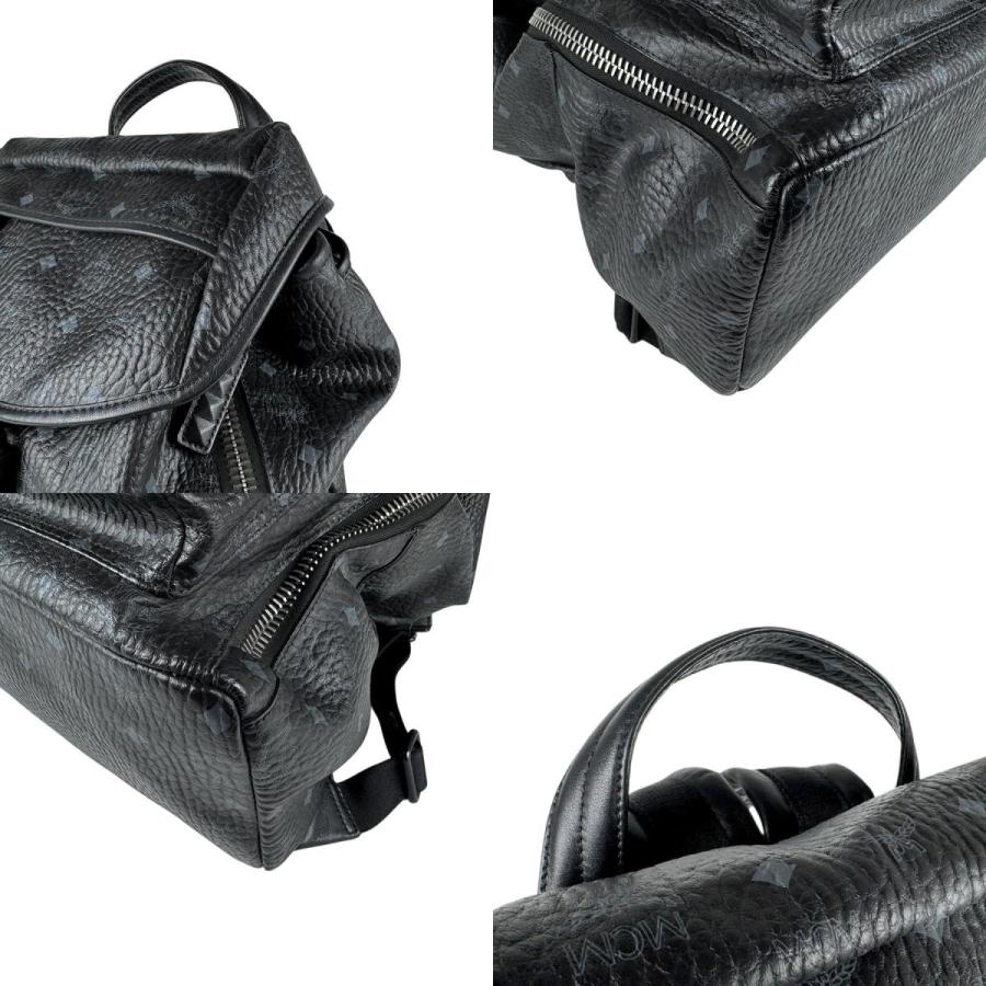 MCM ブラックレザー リュック MCM（エムシーエム） エム シー エム リュック レザー ブラック