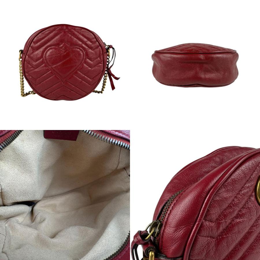 GUCCI（グッチ） ショルダーバッグ レザー レッド : ブランドバリュー