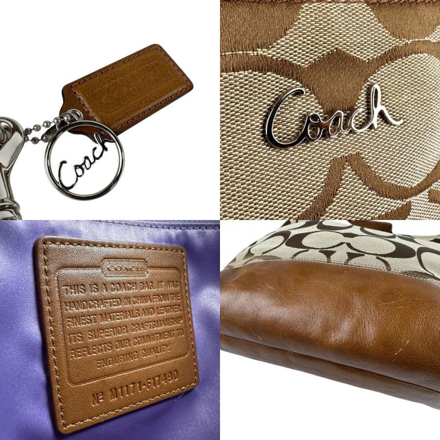 コーチ ワンショルダー ハンドバッグ シグネチャー キャンバス ブラウン 茶 COACH（コーチ） ショルダーバッグ シグネチャー キャンバス/レザー