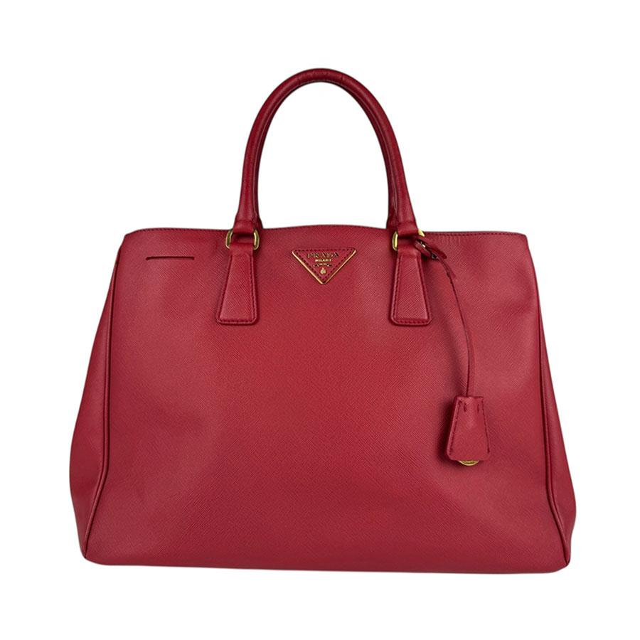 プラダ　PRADA 赤　ハンドバッグ　レディース　スウェード PRADA（プラダ） ハンドバッグ レザー レッド : ブランドバリュー