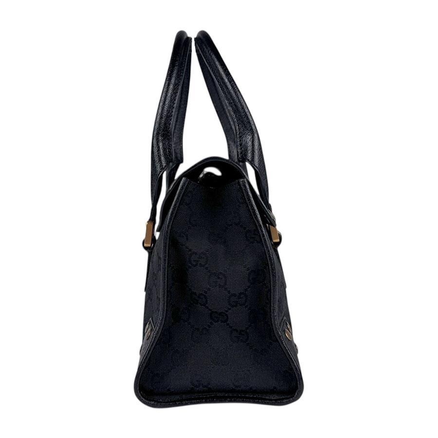 GUCCI（グッチ） ハンドバッグ GGキャンバス/レザー ブラック
