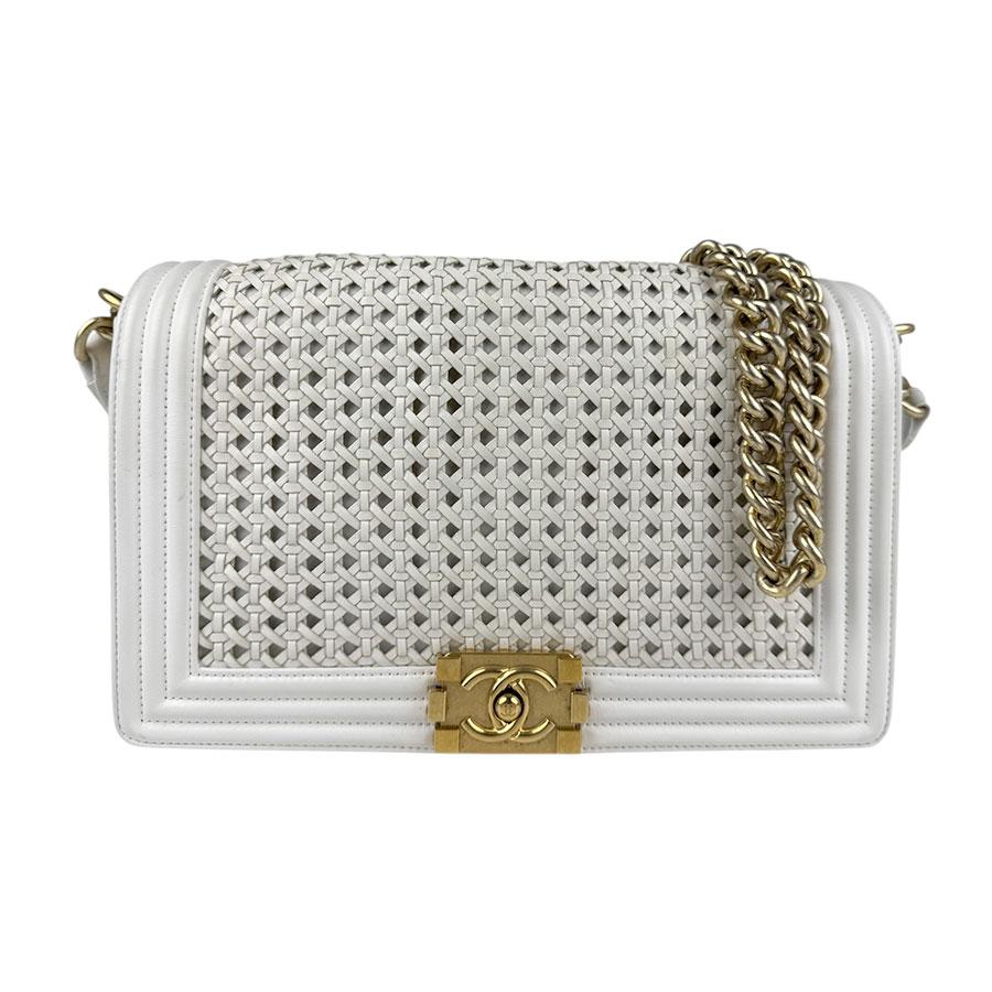 CHANEL シャネル ショルダーバッグ ボーイシャネル CHANEL（シャネル） ショルダーバッグ ボーイシャネル レザー ホワイト