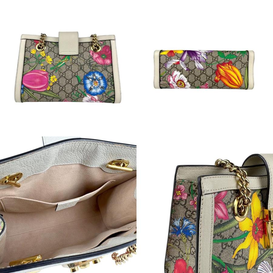 GUCCI（グッチ） ショルダーバッグ GGフローラ パドロック ミディアム