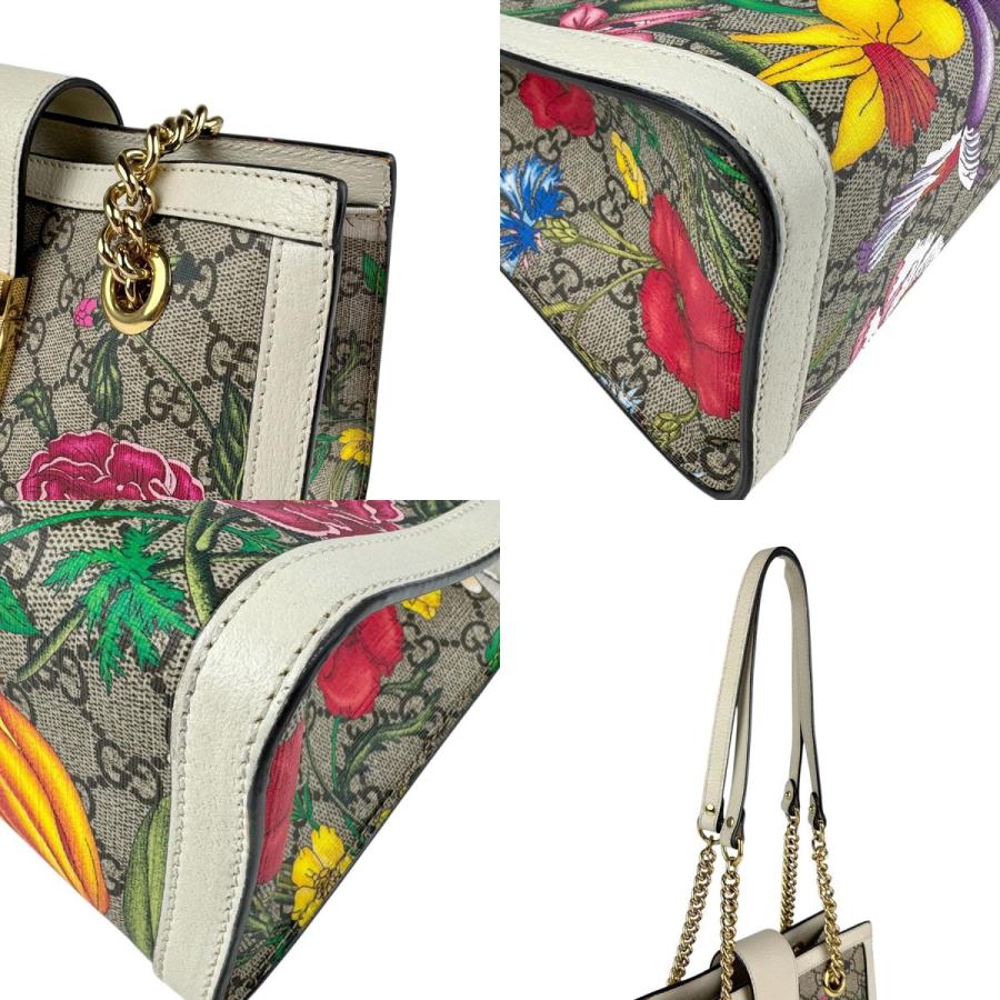 GUCCI（グッチ） ショルダーバッグ GGフローラ パドロック ミディアム