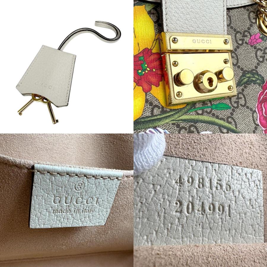 GUCCI（グッチ） ショルダーバッグ GGフローラ パドロック ミディアム