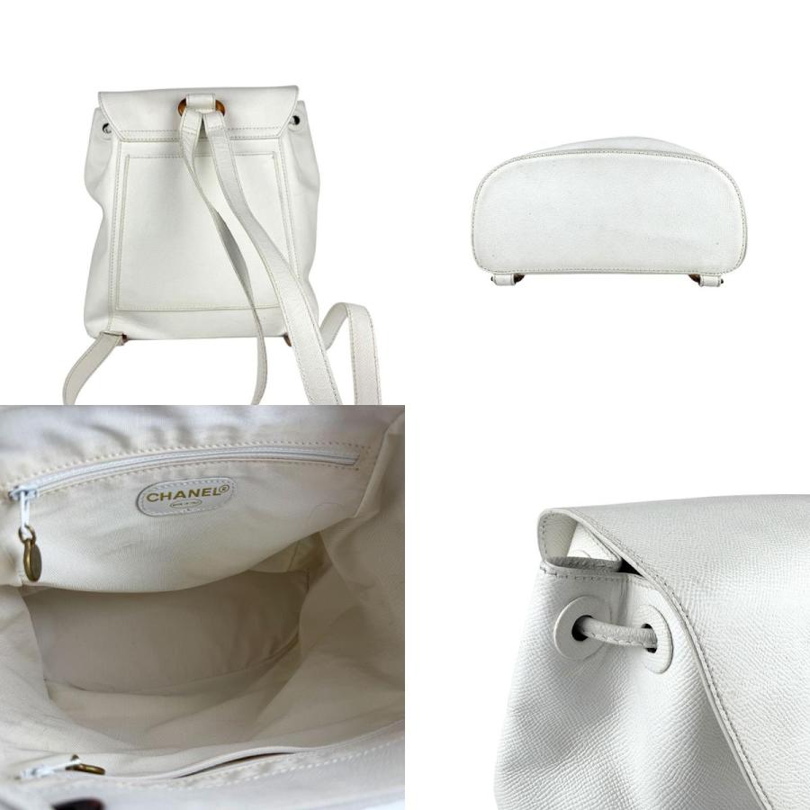 CHANEL（シャネル） リュック キャビアスキンレザー ホワイト