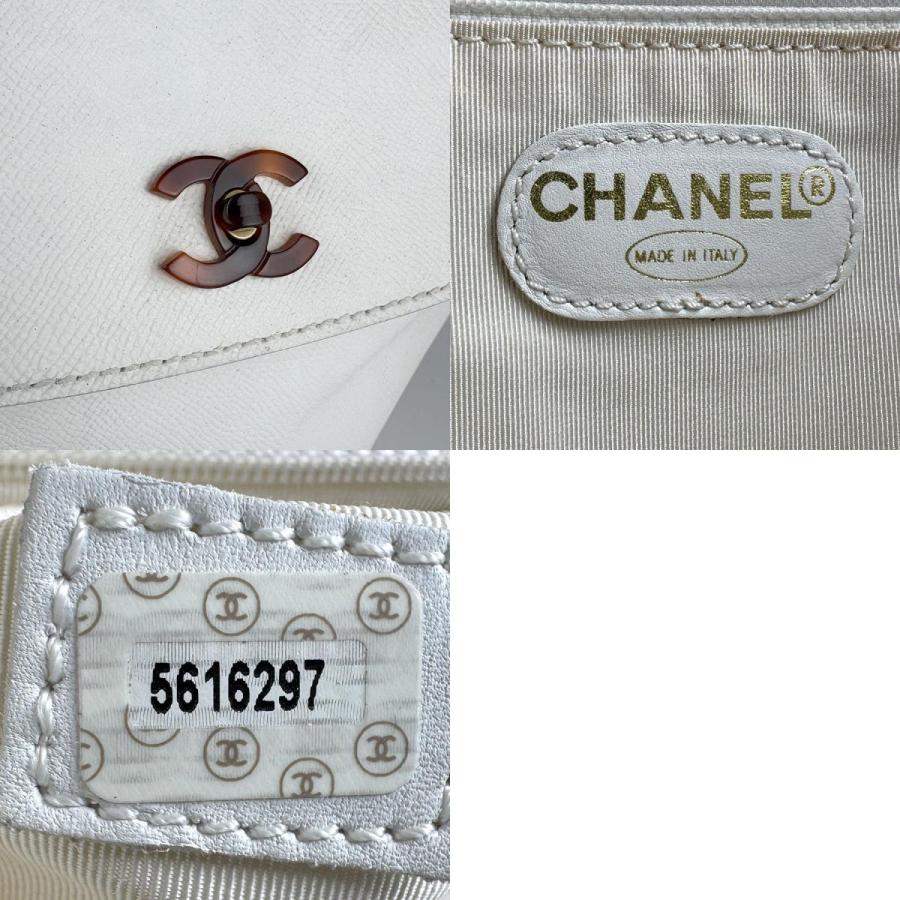 リュック　CHANEL キャビアスキン ホワイト CHANEL（シャネル） リュック キャビアスキンレザー ホワイト