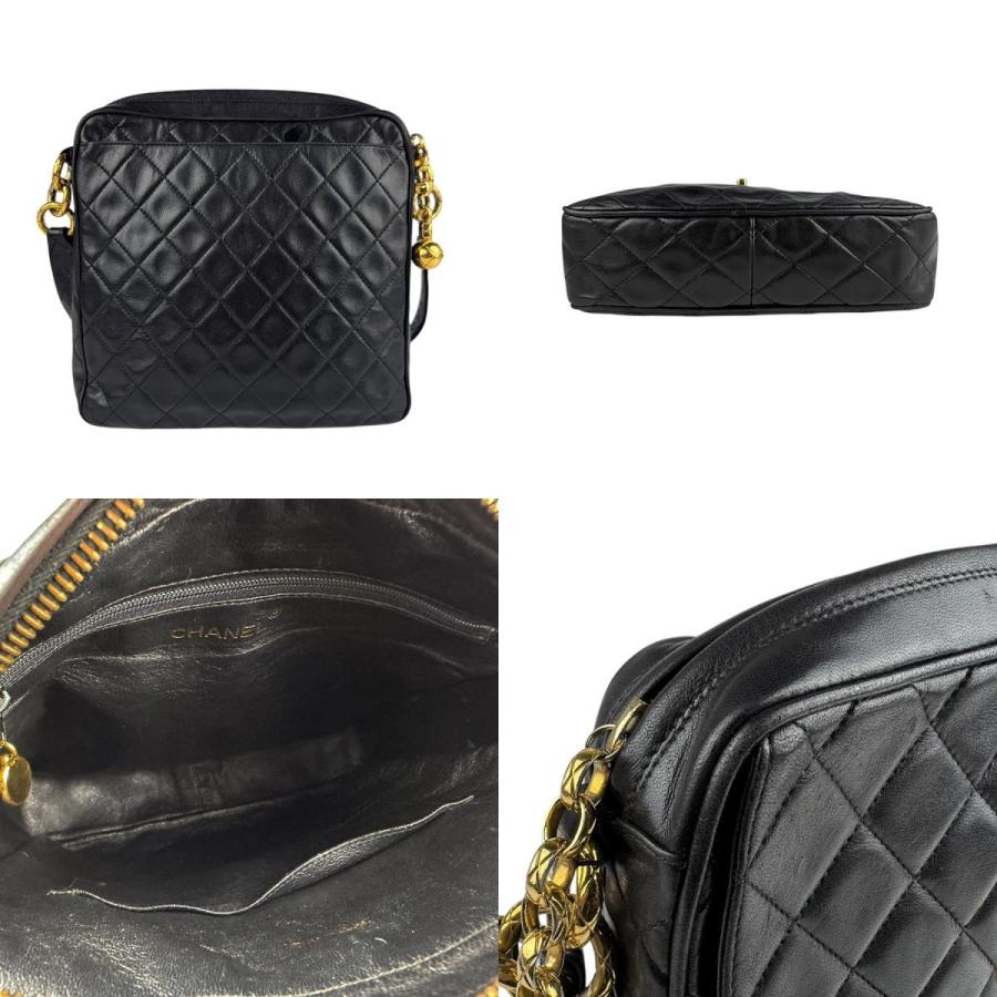 CHANEL（シャネル） ショルダーバッグ レザー ブラック : ブランド