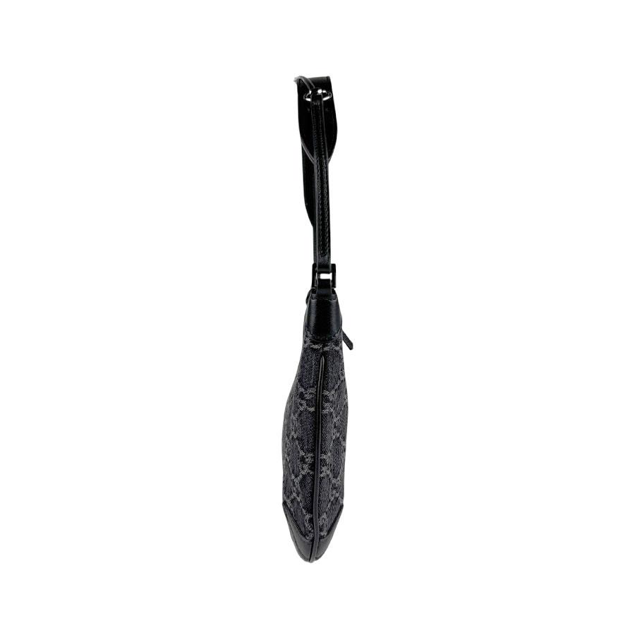 GUCCI（グッチ） ショルダーバッグ レザー/GGデニム ブラック