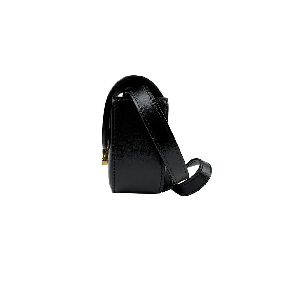 CELINE セリーヌ ショルダーバッグ ミニ トリオンフ レザー ブラック 