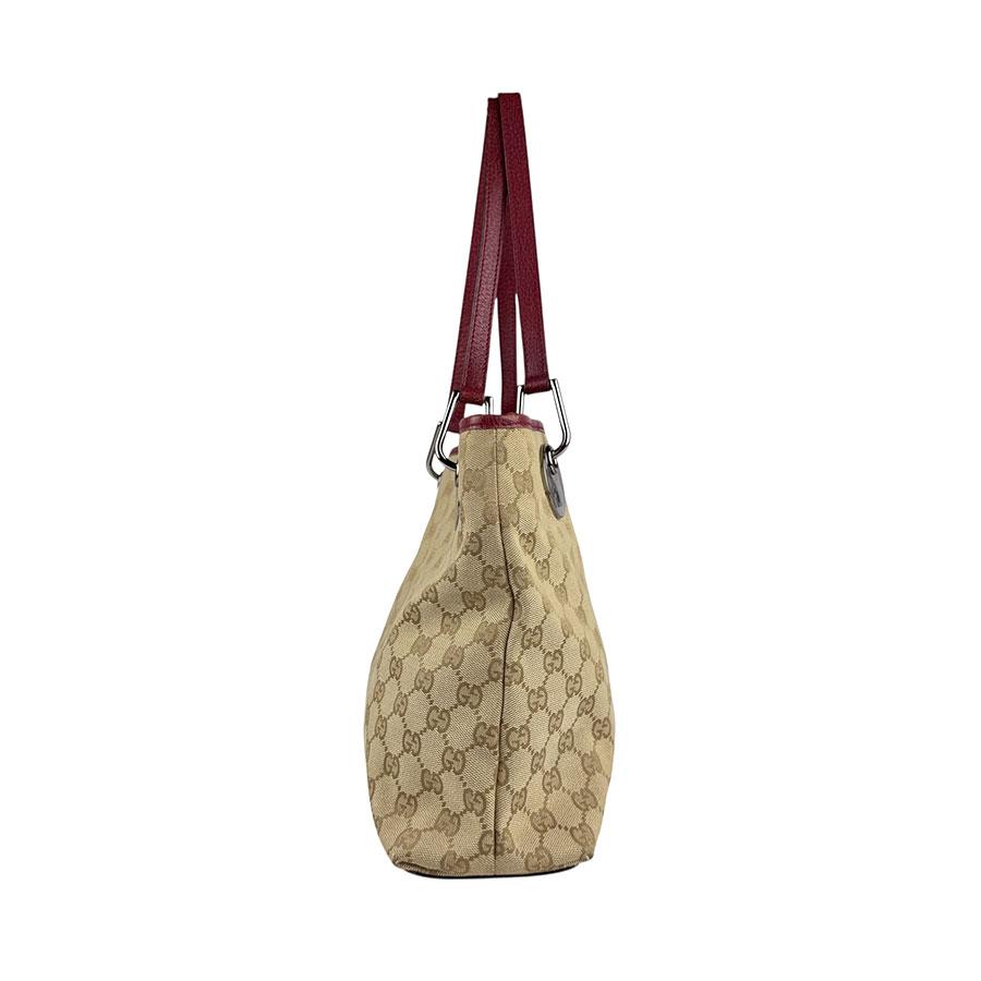 GUCCI（グッチ） ショルダーバッグ GGキャンバス/レザー ベージュ