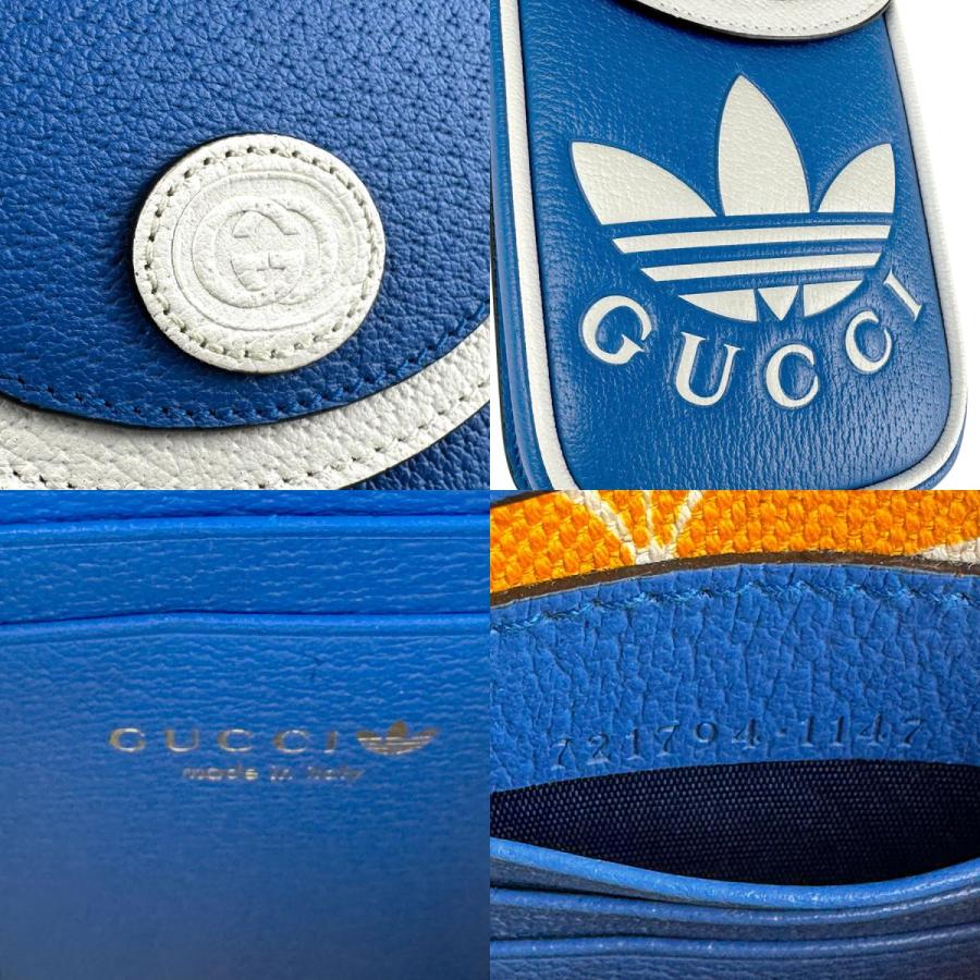 GUCCI（グッチ） ショルダーバッグ ショルダーポーチ ×adidas レザー