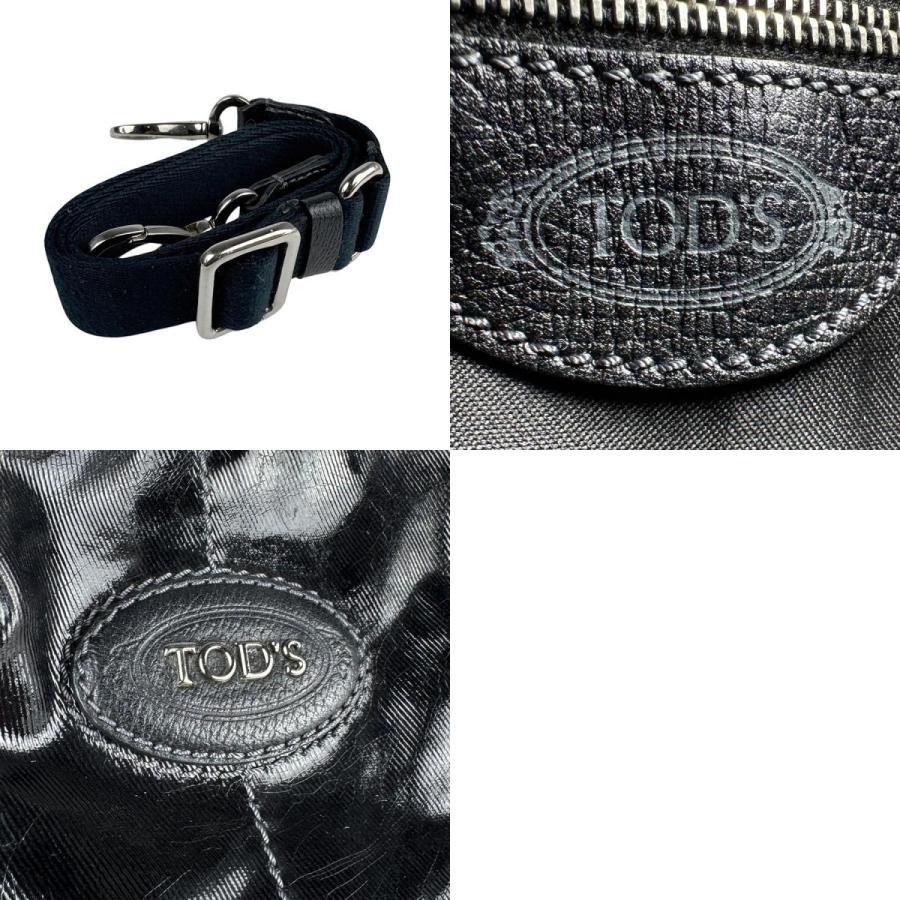 トッズ TOD'S 2Wayバッグ ショルダーバッグ PVC/レザー ブラック