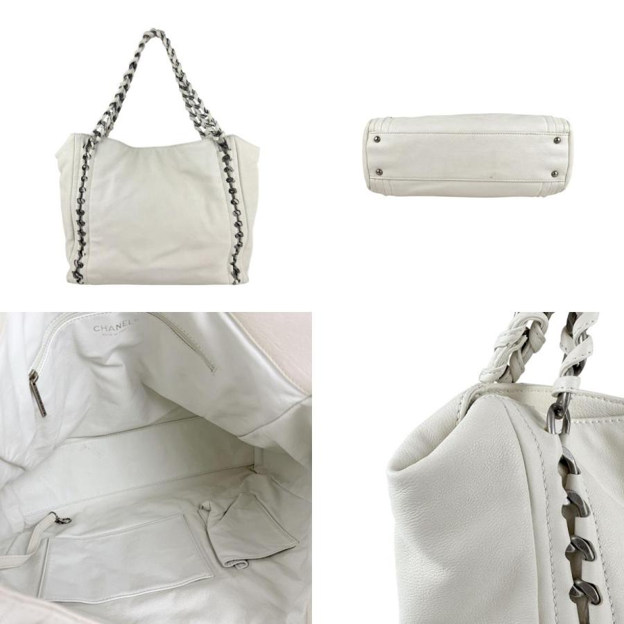 CHANEL（シャネル） ショルダーバッグ レザー アイボリー : ブランド