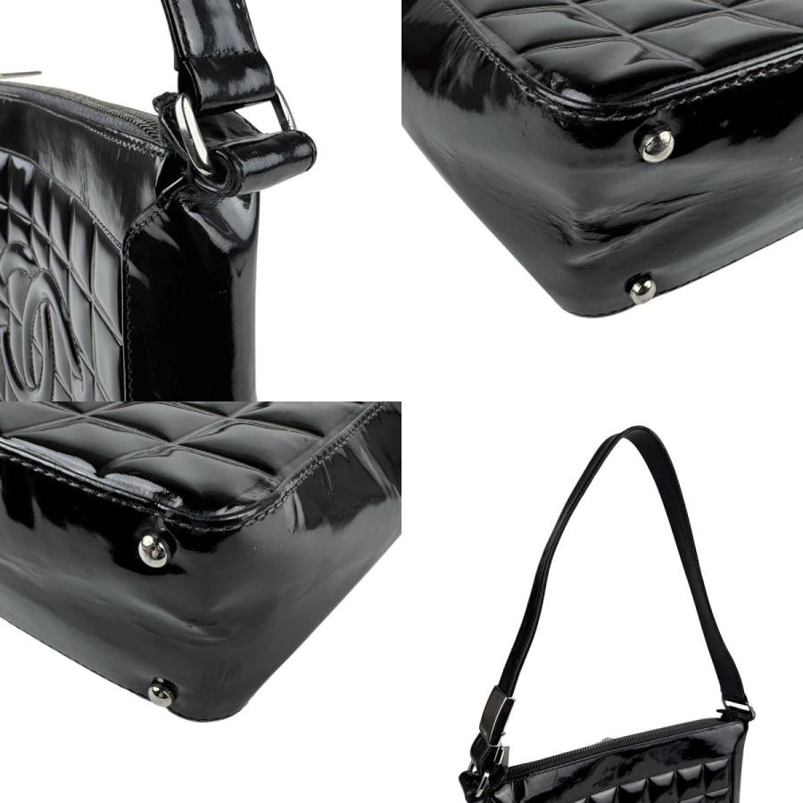CHANEL シャネル ショルダーバッグ パテントレザー ブラック