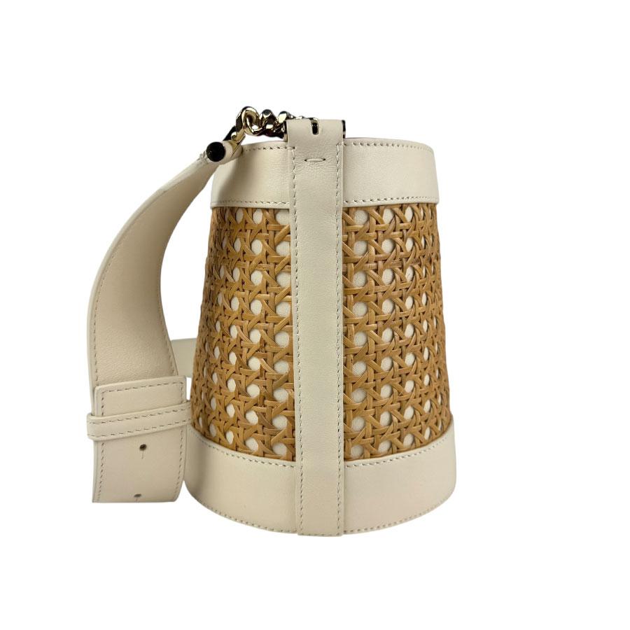 BVLGARI ブルガリ セルペンティ フォーエバー ショルダーバッグ アイボリー×ブラウン×ピンク 14056 レディース【中古】 z5693 BVLGARI（ブルガリ） ショルダーバッグ セルペンティ フォーエバー