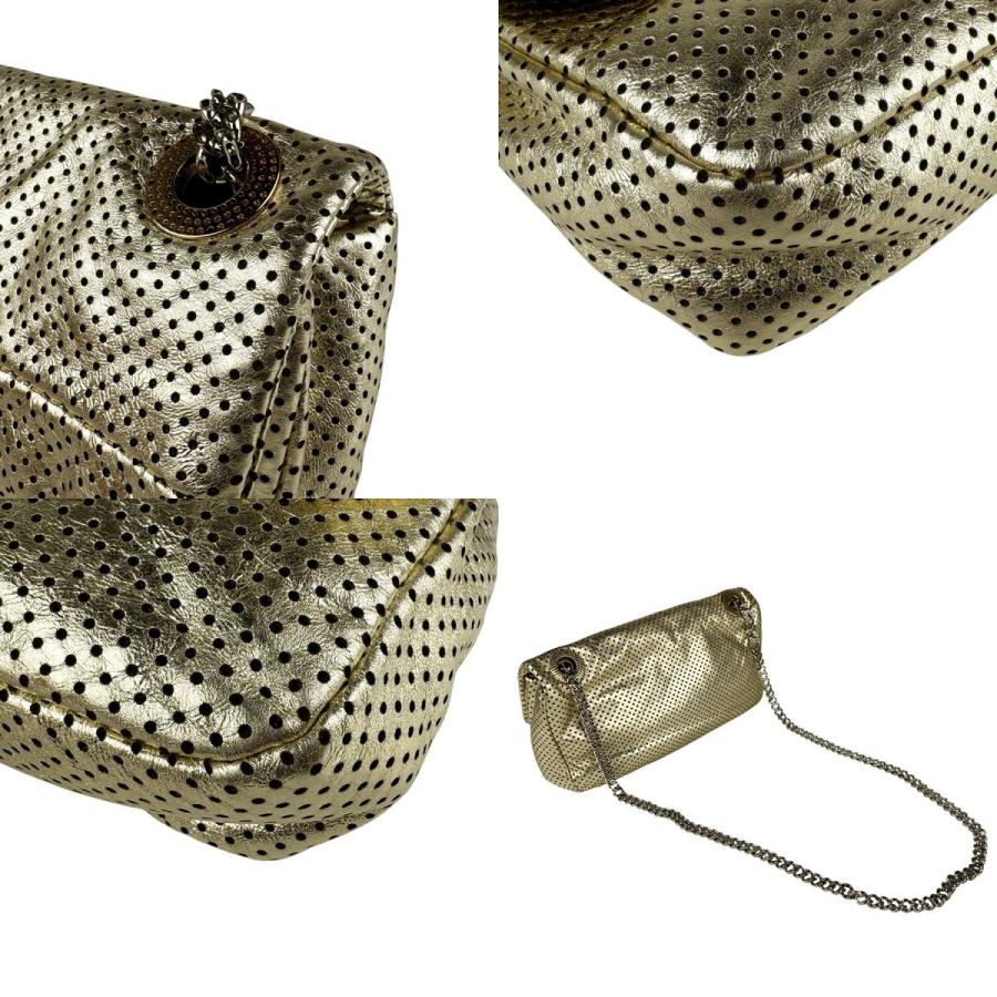 CHANEL（シャネル） ショルダーバッグ レザー ゴールド : ブランド