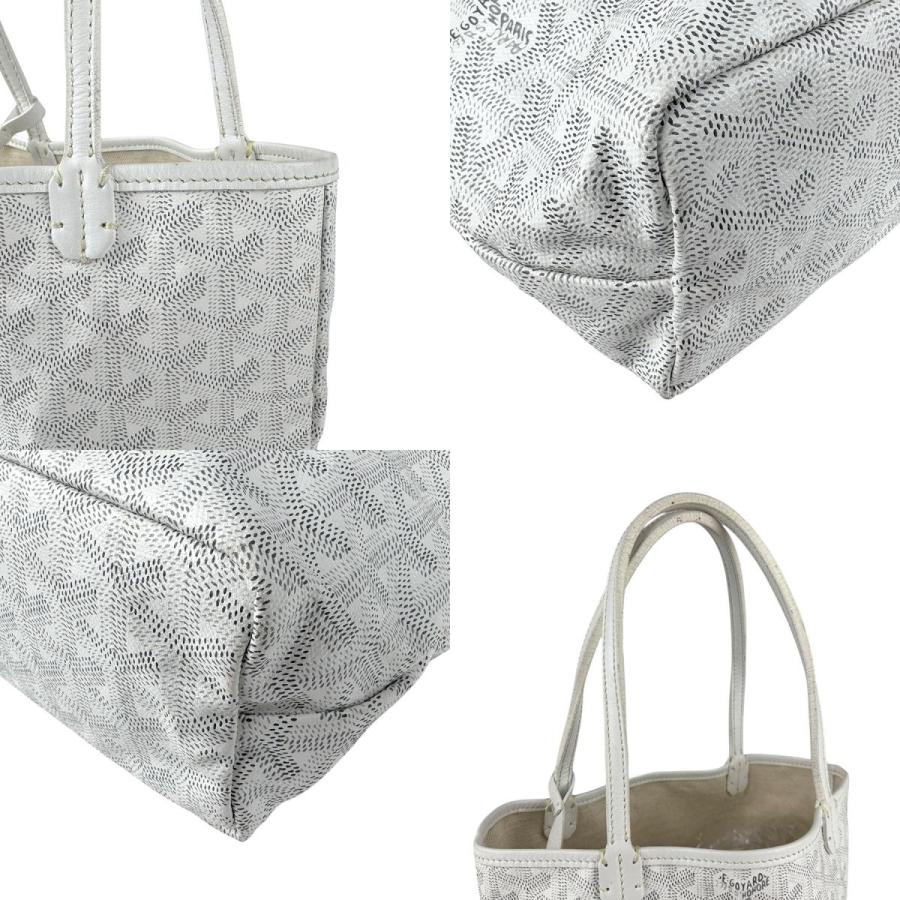 GOYARD（ゴヤール） ハンドバッグ PVC/レザー ホワイト/グレー