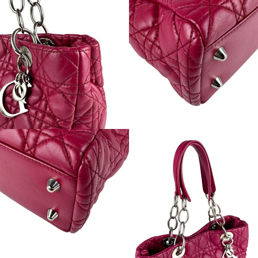 Dior ピンク ハンドバッグ　カナージュ クリスチャンディオール Christian Dior ハンドバッグ