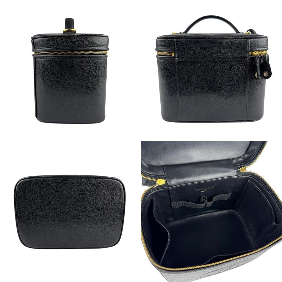 CHANEL ブラックレザー　バニティ CHANEL バニティバッグ 25C – GINZA SATAKE