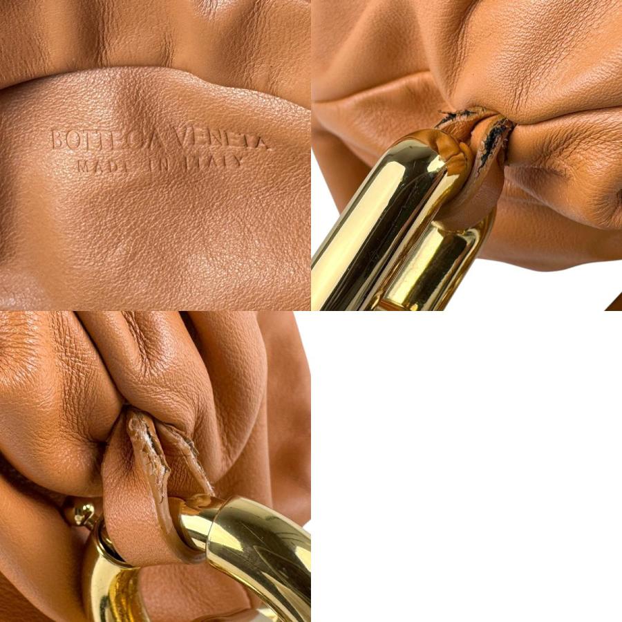 激レア美品✨ ボッテガヴェネタ ショルダーバッグ サテン　ゴールド　金色 BOTTEGA VENETA（ショルダーバッグ ・ ゴールド/金色系）のフリマ