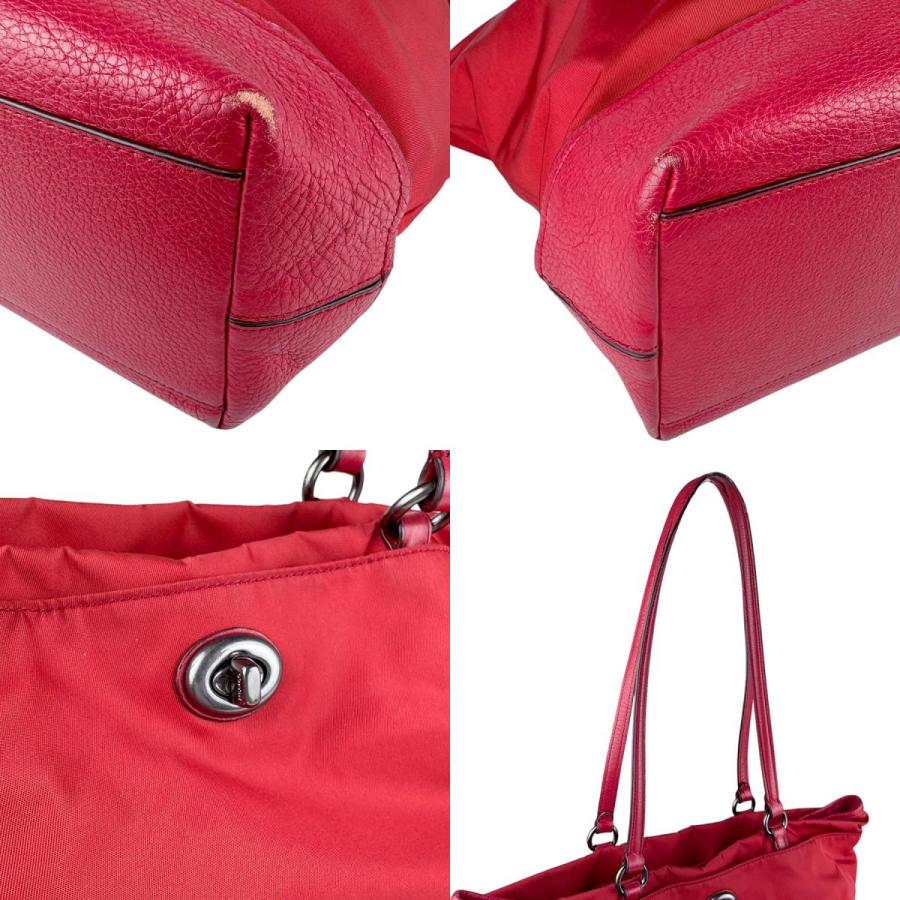 COACH（コーチ） ショルダーバッグ ナイロン レッド : ブランド