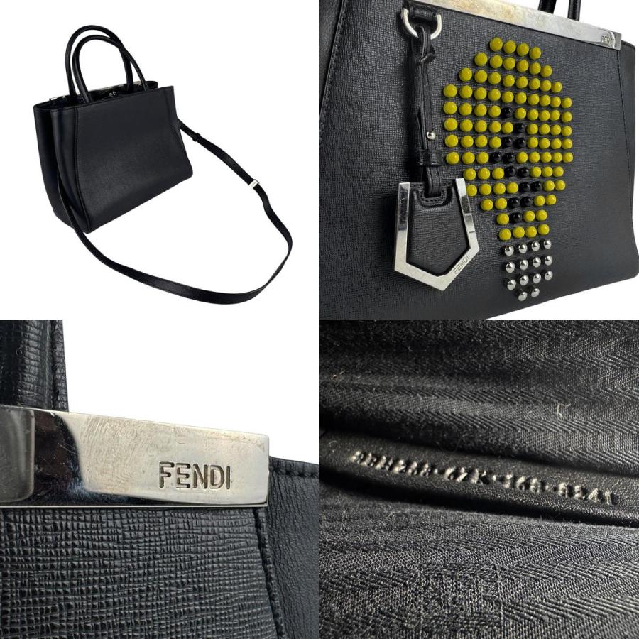FENDI プチトゥージュール レザー ハンドバッグ フェンディの人気バッグ「トゥー ジュール」キュートなプチ