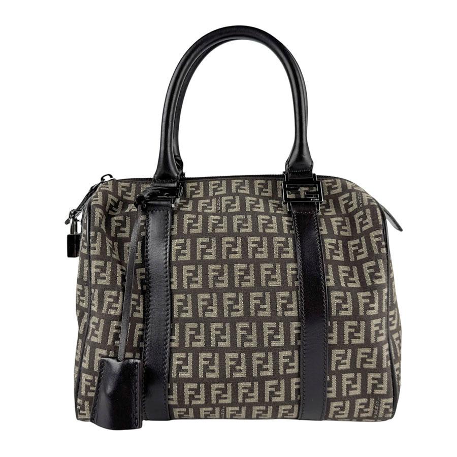 FENDI（フェンディ） ハンドバッグ ズッキーノ ナイロンキャンバス