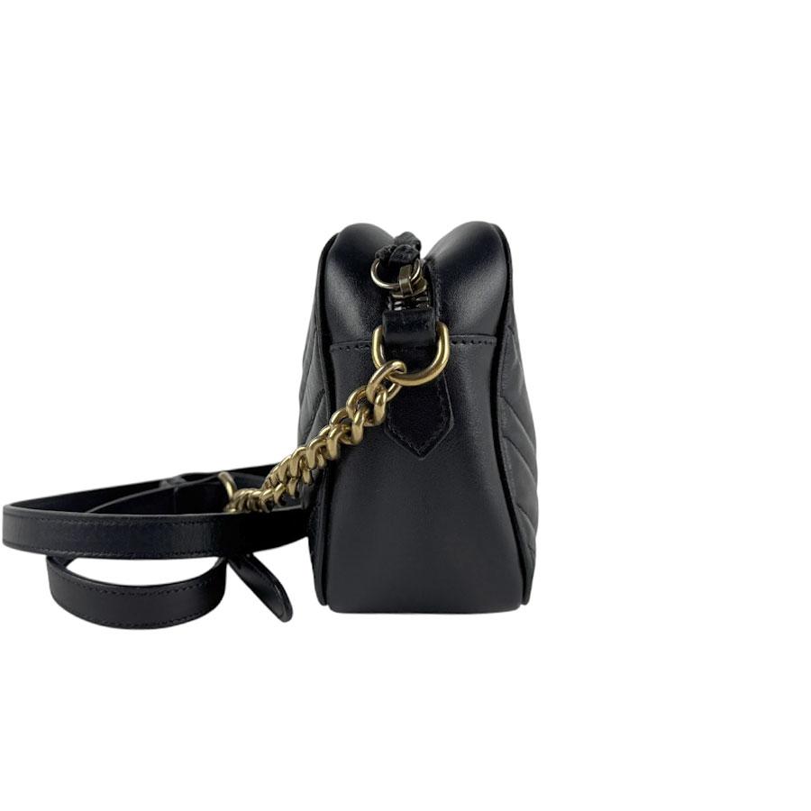 GUCCI グッチ ショルダーバッグ レザー ブラック : ブランド