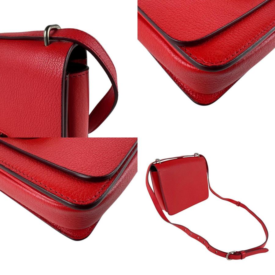 BURBERRY（バーバリー） ショルダーバッグ レザー レッド : ブランド