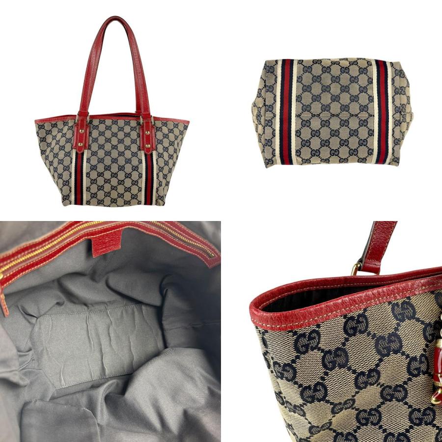 GUCCI（グッチ） ショルダーバッグ GGキャンバス/レザー ネイビー